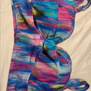Colorful Torrid Size 2 bathing suit top with underwire